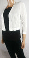 Ralph Lauren Women's 3/4 Sleeve Button-Front Viscose Nylon Cardigan Shrug Top M