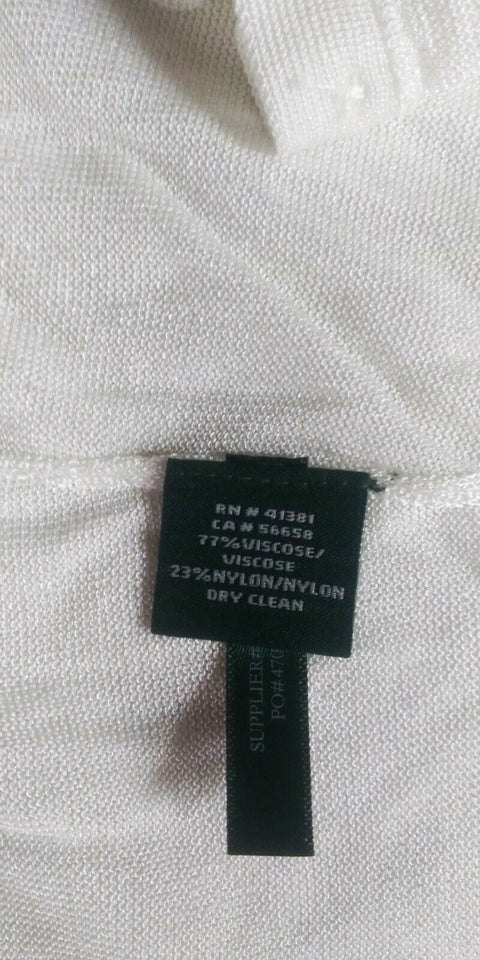 Ralph Lauren Women's 3/4 Sleeve Button-Front Viscose Nylon Cardigan Shrug Top M