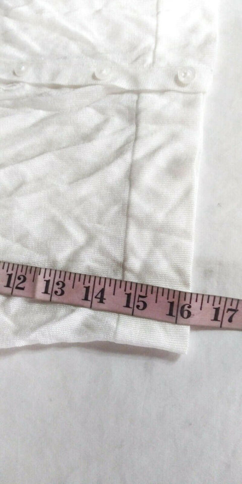 Ralph Lauren Women's 3/4 Sleeve Button-Front Viscose Nylon Cardigan Shrug Top M