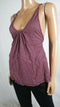 Intimately Free People Women's Sleeveless Scoop-Neck Ruched Blouse Top Large L