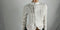 New BAR III Women's Long-Sleeve Front Zipper Eyelet Jacket Shrug White Size XS