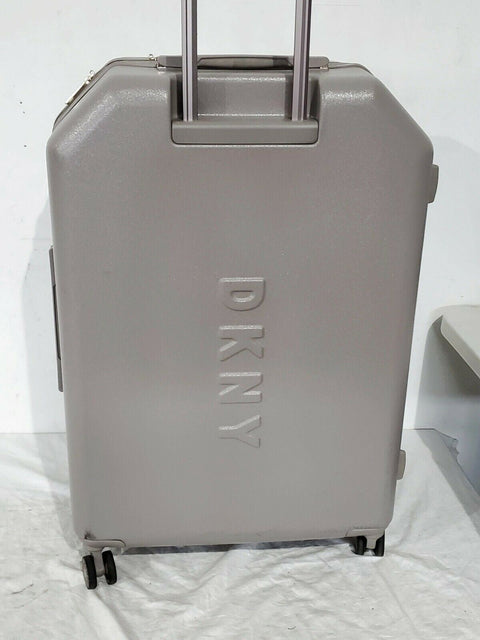 $350 DKNY Allure 28" Hard Case Spinner Wheels Large Suitcase Luggage Gray