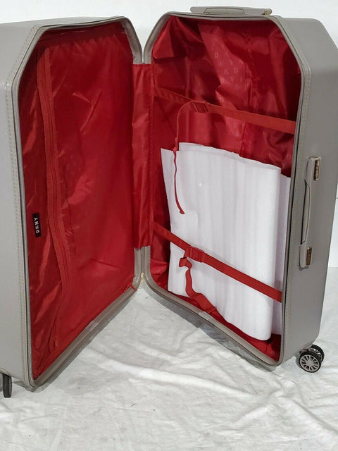 $350 DKNY Allure 28" Hard Case Spinner Wheels Large Suitcase Luggage Gray