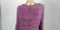 STYLE&CO. Women's Bell Sleeve Braided Trim Marld Pullover Sweater Purple Plus 3X