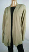 Karen Scott Women Long Sleeve Beige Knit Front-Open Cardigan Sweater Plus 2X
