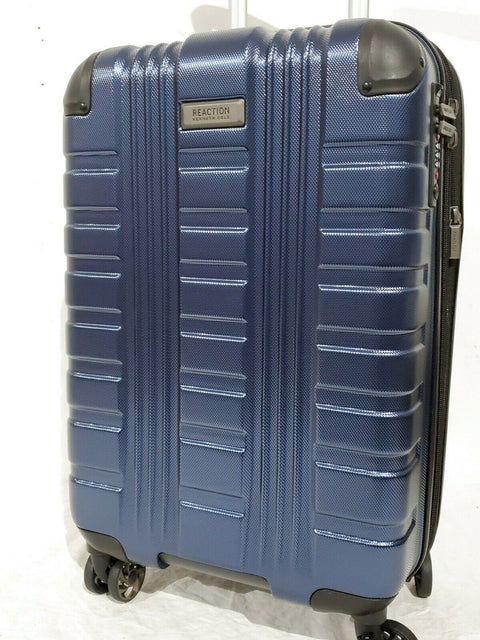$280 New Kenneth Cole Reaction 42nd Street Luggage Blue Carry On Hardcase 20"
