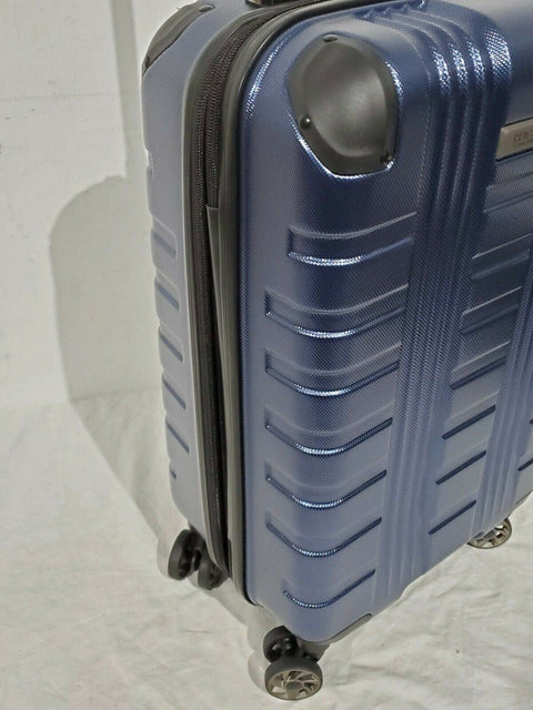 $280 New Kenneth Cole Reaction 42nd Street Luggage Blue Carry On Hardcase 20"