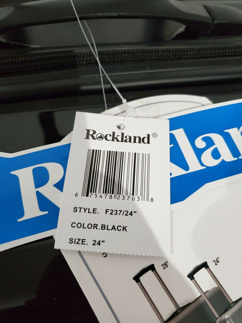 $340 New Rockland Horizon 24" Hard Case Luggage Suitcase Black Spinner