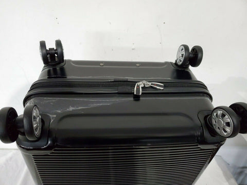 $340 New Rockland Horizon 24" Hard Case Luggage Suitcase Black Spinner