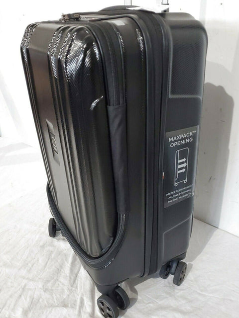 $300 Delsey Eclipse 21" Carry-On Spinner Luggage Hardcase TSA lock Black