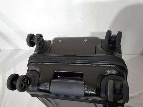 $300 Delsey Eclipse 21" Carry-On Spinner Luggage Hardcase TSA lock Black