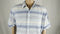 Club Room Mens Dress Shirt Blue Multicolor Striped Short-Sleeves Button Down 2XL