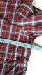 Club Room Men's Pocket Button-Down Dress Shirt Red Plaids Long-Sleeve 16 34 / 35