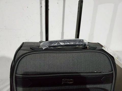 $540 New Hartmann Herringbone DLX Carry-On Under-Seater Spinner Suitcase Luggage