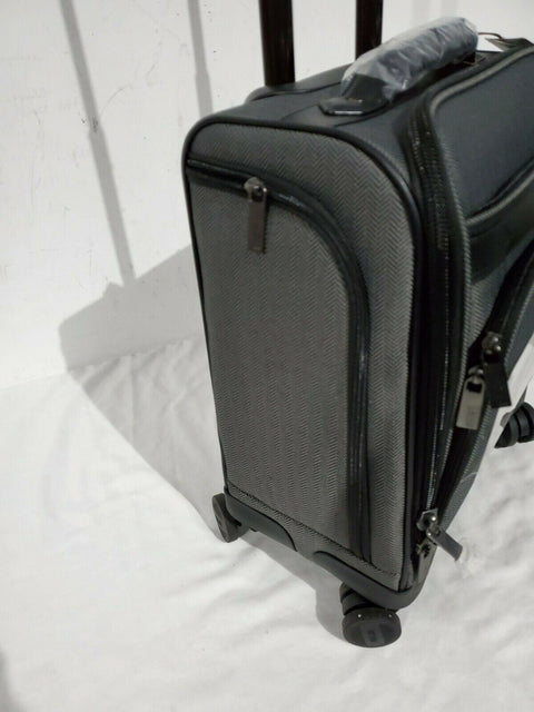 $540 New Hartmann Herringbone DLX Carry-On Under-Seater Spinner Suitcase Luggage
