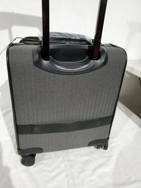 $540 New Hartmann Herringbone DLX Carry-On Under-Seater Spinner Suitcase Luggage