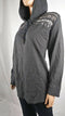 New Style & CO. Women Black Hoodie Long Sleeve Jacket Pullover Embroided Plus 3X - evorr.com