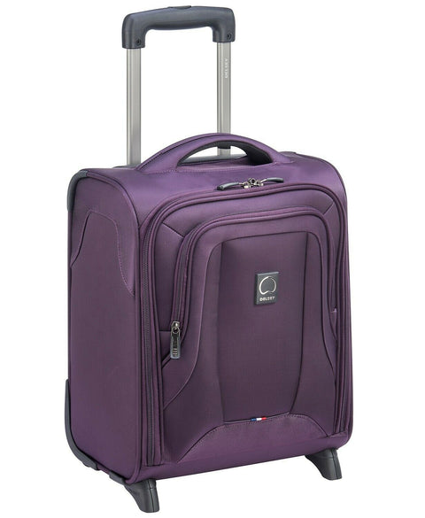 $200 New Delsey OptiMax Lite 17" 2-Wheel Under-Seat Bag Luggage Purple