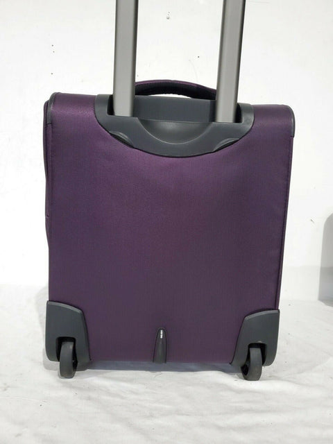$200 New Delsey OptiMax Lite 17" 2-Wheel Under-Seat Bag Luggage Purple