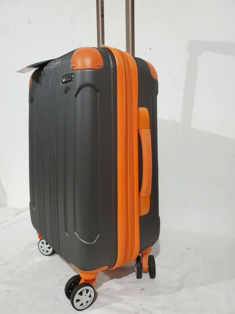 $240 New Rockland Sonic ABS Upright Spinner Luggage Carry On Suitcase 20"