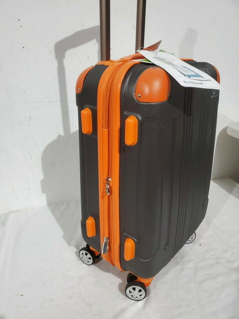 $240 New Rockland Sonic ABS Upright Spinner Luggage Carry On Suitcase 20"