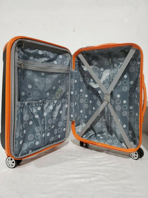 $240 New Rockland Sonic ABS Upright Spinner Luggage Carry On Suitcase 20"