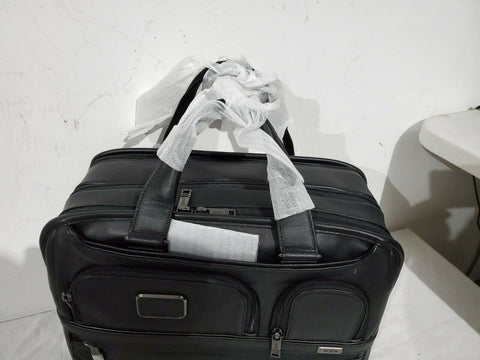 $595 Tumi Alpha 3 Organizer Genuine Leather Laptop Bag Briefcase Buisness case - evorr.com