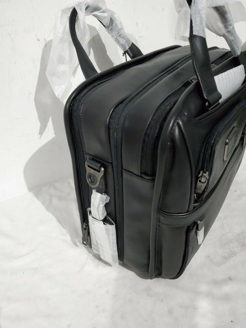 $595 Tumi Alpha 3 Organizer Genuine Leather Laptop Bag Briefcase Buisness case - evorr.com