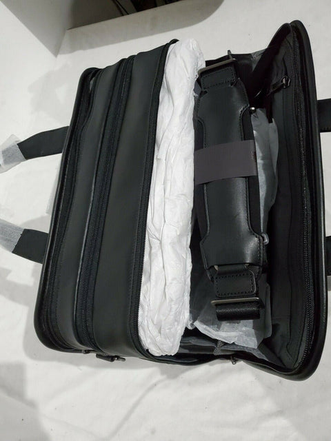 $725 Tumi Alpha 3 Expandable Organizer Leather Laptop Bag Briefcase Buisnesscase