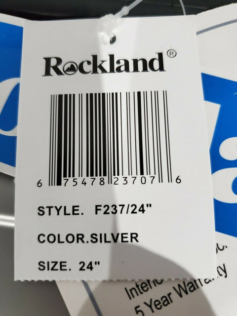 $340 New Rockland Horizon 24" Hard Case Luggage Suitcase Silver Spinner