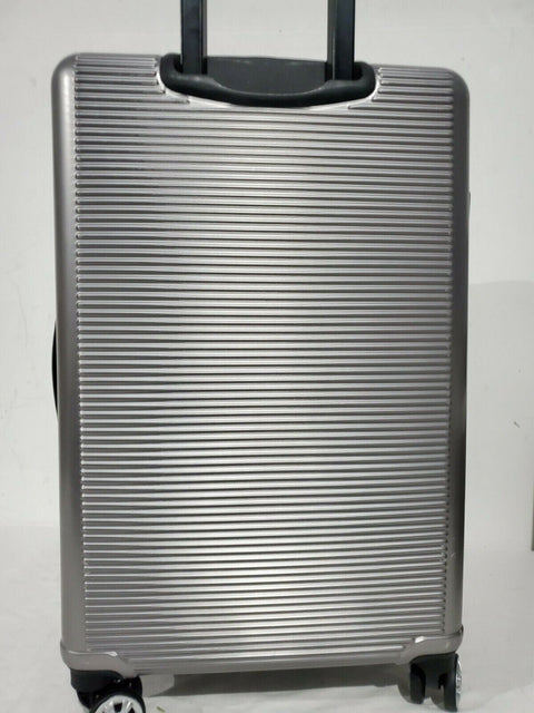 $340 New Rockland Horizon 24" Hard Case Luggage Suitcase Silver Spinner