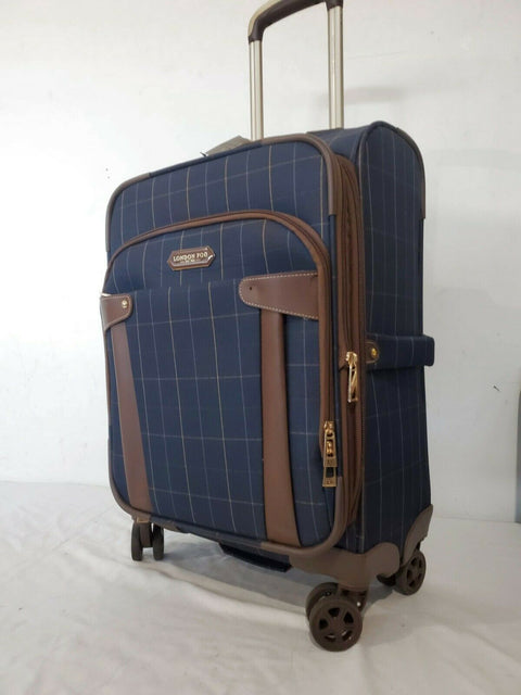 $300 London Fog Brentwood 20" Soft Case Carry-On Spinner Suitcase Luggage