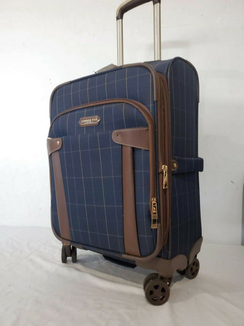 $300 London Fog Brentwood 20" Soft Case Carry-On Spinner Suitcase Luggage