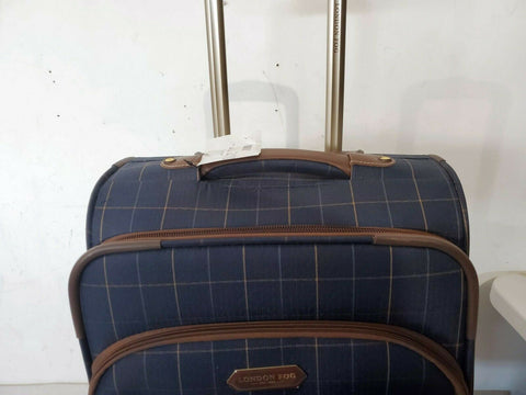 $300 London Fog Brentwood 20" Soft Case Carry-On Spinner Suitcase Luggage
