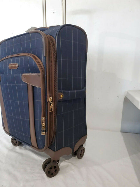 $300 London Fog Brentwood 20" Soft Case Carry-On Spinner Suitcase Luggage
