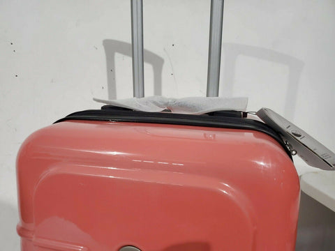 $300 New Delsey Air-Quest 21" Carry-On Spinner Suitcase Hard Case Luggage Coral