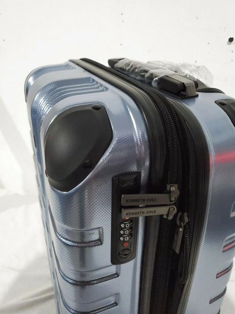 $280 New Kenneth Cole Reaction 42nd Street Luggage Hard Carry On Light Blue 20"