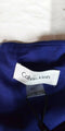 New Calvin Klein Women's Slit Sheer Long-Sleeves Blue Boat Neck Tunic Dress 16
