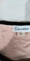 Calvin Klein Women Crew-Neck Black Trim Peplum Sleeve Tunic Pink Sweater Dress L