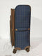$320 London Fog Brentwood 25" Soft Blue Suitcase Luggage Plaids Spinner