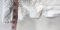 DOTTI Women 3/4 Sheer Deep V-Neck Lace Inset White Blouse Top Bikini Cover Large - evorr.com