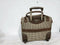 $240 London Fog Oxford Hyperlight 15" Under Seat Bag Luggage Brown Plaids