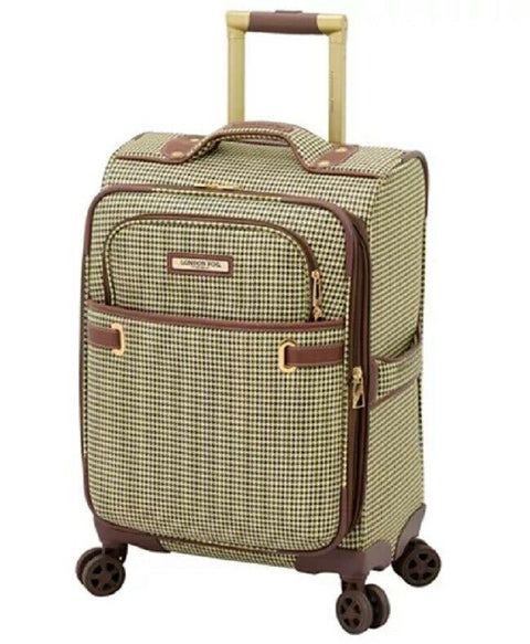 $320 New London Fog Oxford II 20" Softside Spinner Suitcase Carry On Luggage