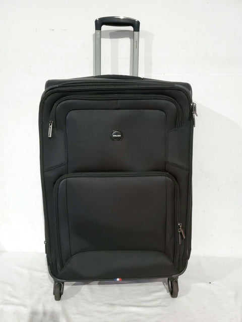 $300 Delsey Opti-Max 25" Expandable Spinner Suitcase Luggage Upright Softcase