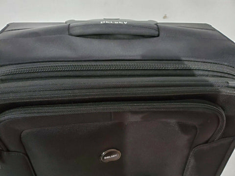 $300 Delsey Opti-Max 25" Expandable Spinner Suitcase Luggage Upright Softcase