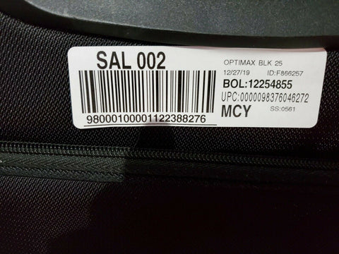 $300 Delsey Opti-Max 25" Expandable Spinner Suitcase Luggage Upright Softcase