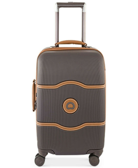 $500 Delsey Chatelet Plus 21" Hard side Carry On Spinner Suitcase Luggage