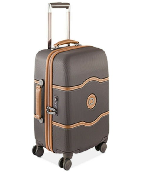 $500 Delsey Chatelet Plus 21" Hard side Carry On Spinner Suitcase Luggage