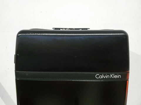 $424 Calvin Klein Clarkson Square 28" Check-In Spinner Black Luggage Suitcase