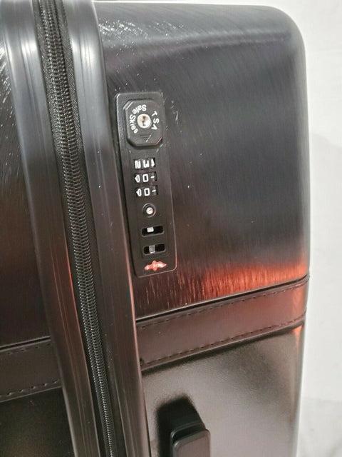 $424 Calvin Klein Clarkson Square 28" Check-In Spinner Black Luggage Suitcase